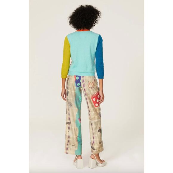 SIMONMILLER Didi Colorblock Cardigan Sz S - Picture 2 of 8